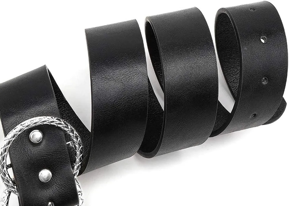 Earnda Women's Leather Belt Fashion Soft Faux Leather Waist Belts For Jeans Dress