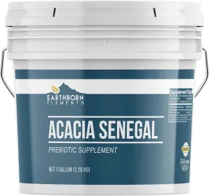 Earthborn Elements Acacia Senegal 1 Gallon, Natural Prebiotic, Resealable Plastic Bucket