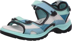 ECCO Women's Yucatan Sport Sandal, Aquatic Patchwork, 8-8.5