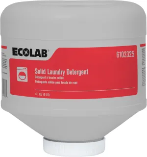 Ecolab Low Temp Laundry Solid Detergent- 9 LB