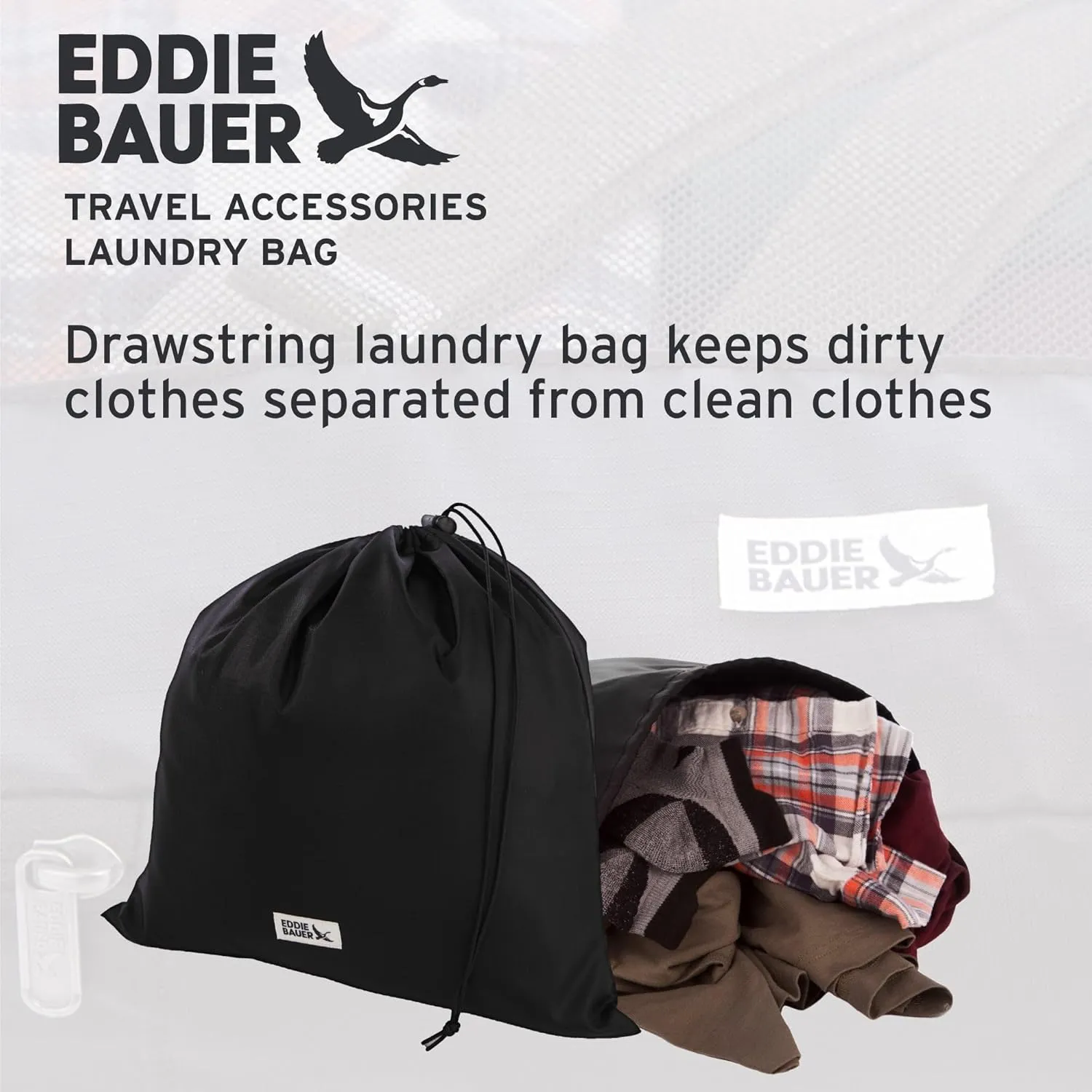 Eddie Bauer 5 Set Packing Organizer Cubes for Suitcases, Travel Essentials for Carry on, Lugagge Oganizer Bags Set Accessories, Black