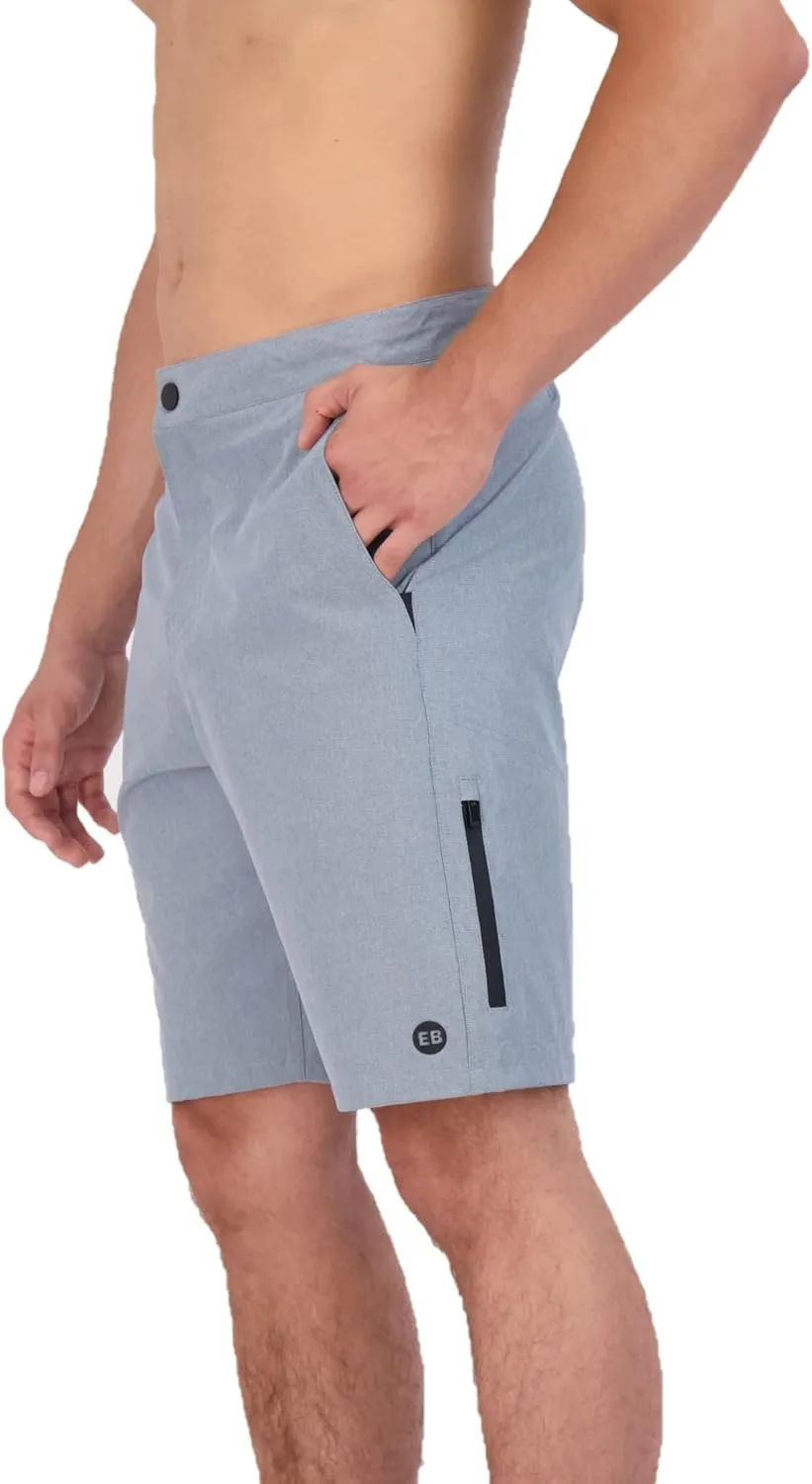 Eddie Bauer Men's Hybrid SPF 50  Swim Trunks 9" Inseam Perfect Blend of Comfort, Stretch & Protection for Outdoor Enthusiasts