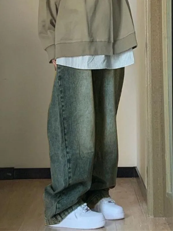 EMMIOL Denim Jeans for Women Wide Leg Jeans Low Waist Baggy Jeans for Women Loose Boyfriends Jeans Denim Pants Y2K 90S