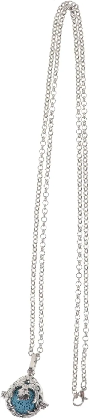 Essential Oil Locket Necklace for Women Hollow Aromatherapy Chain with Volcanic Pendant Stylish Diffuser Jewelry for Special Occasions Unique present Idea