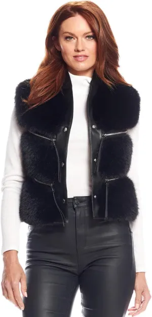 Fabulous-Furs Donna Salyers Fox Faux Fur La Moda Vest