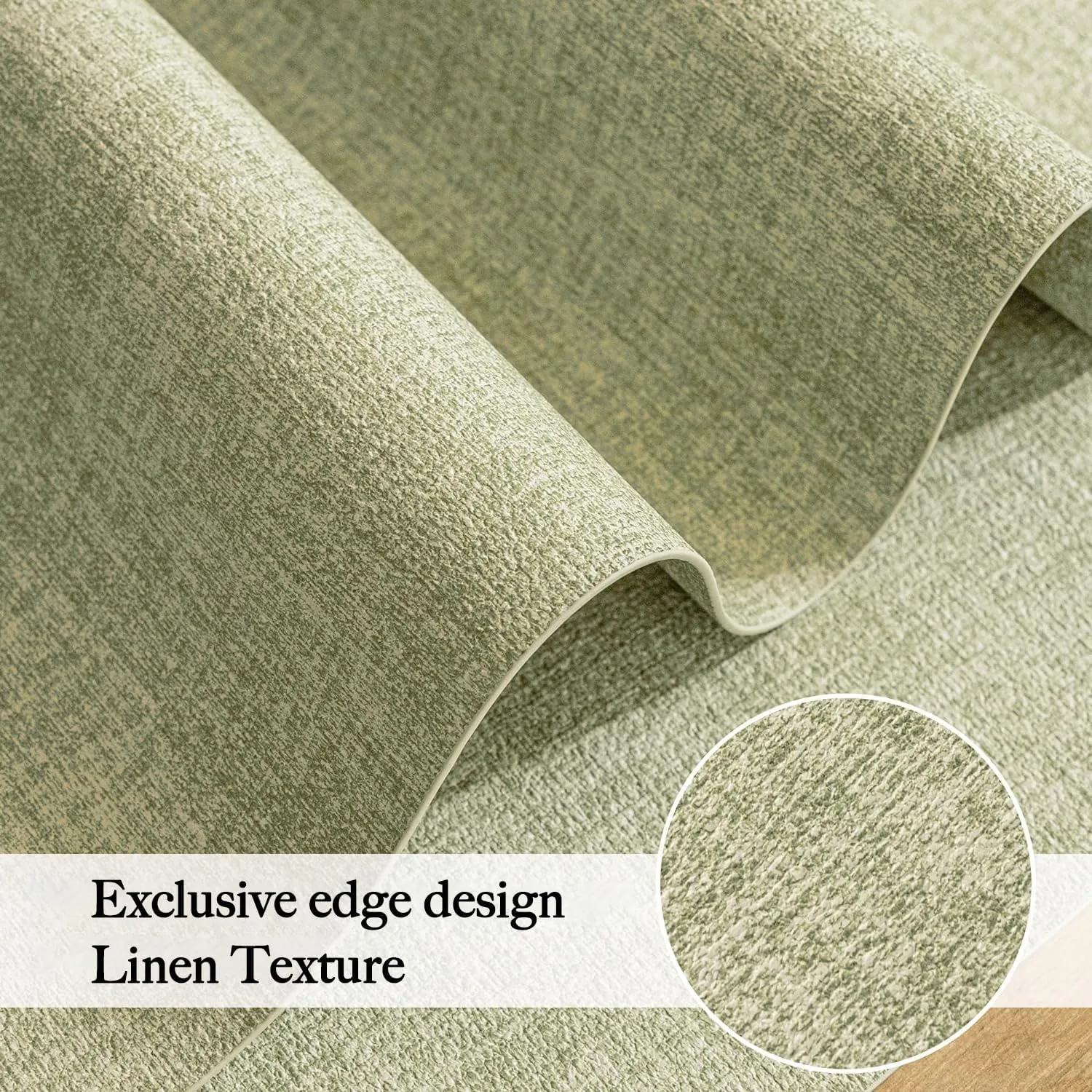 Faux Leather Heat Resistant Placemats Set of 8 – Waterproof Oilproof Wipeable Dining PU Vinyl Place Mat Easy Clean Table Mats for Kitchen/Dining/Party/Holiday, Grass Green