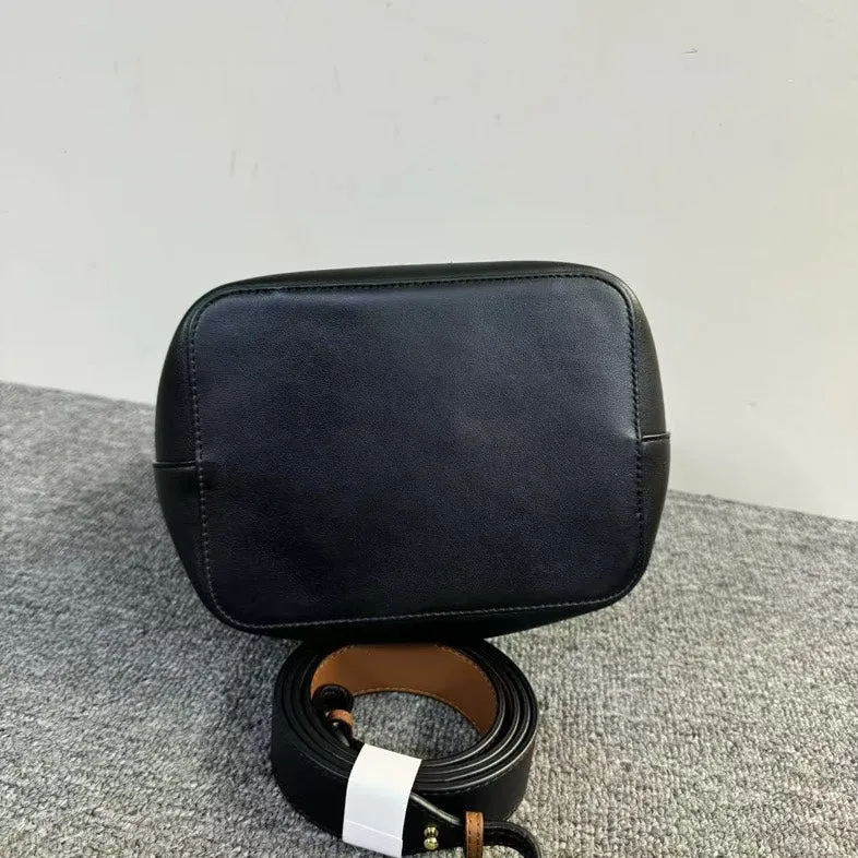 Fendi Mon Tresor Black Leather Bucket Bag