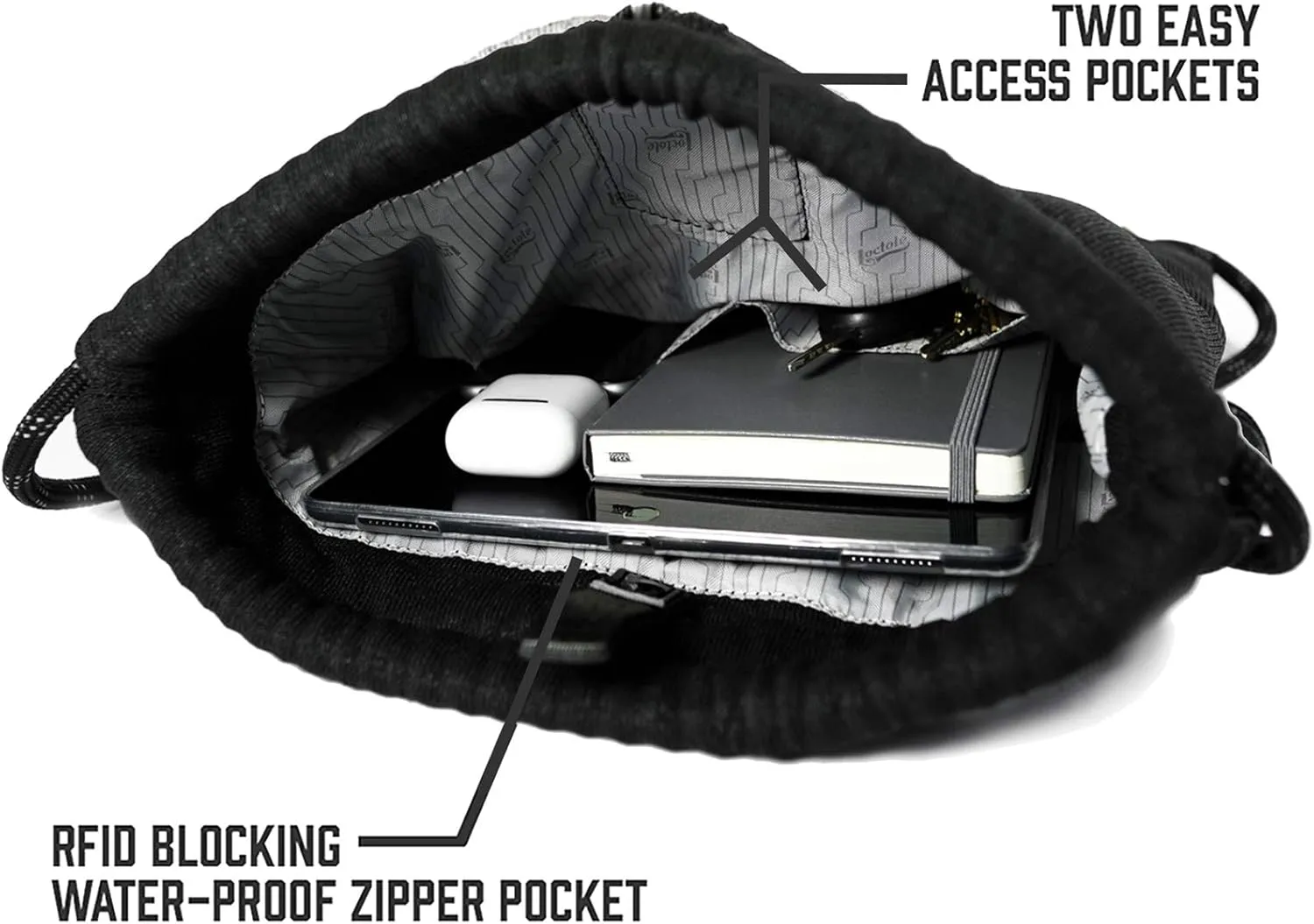 Flak Sack Ⅱ - Anti Theft Backpack | Cut-Resistant Bag with Double Steel Locking Strap and Lock | Men’s and Women’s Travel Backpack | Safe Travel Bag | Anti-theft Purse | RFID Blocking