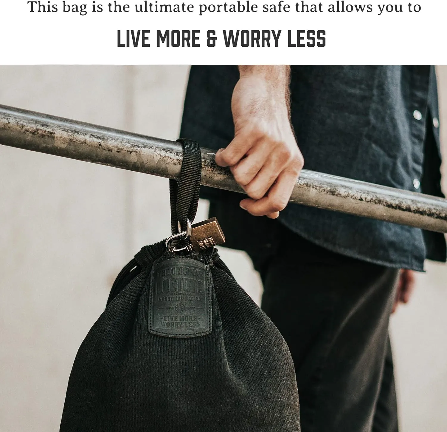 Flak Sack Ⅱ - Anti Theft Backpack | Cut-Resistant Bag with Double Steel Locking Strap and Lock | Men’s and Women’s Travel Backpack | Safe Travel Bag | Anti-theft Purse | RFID Blocking