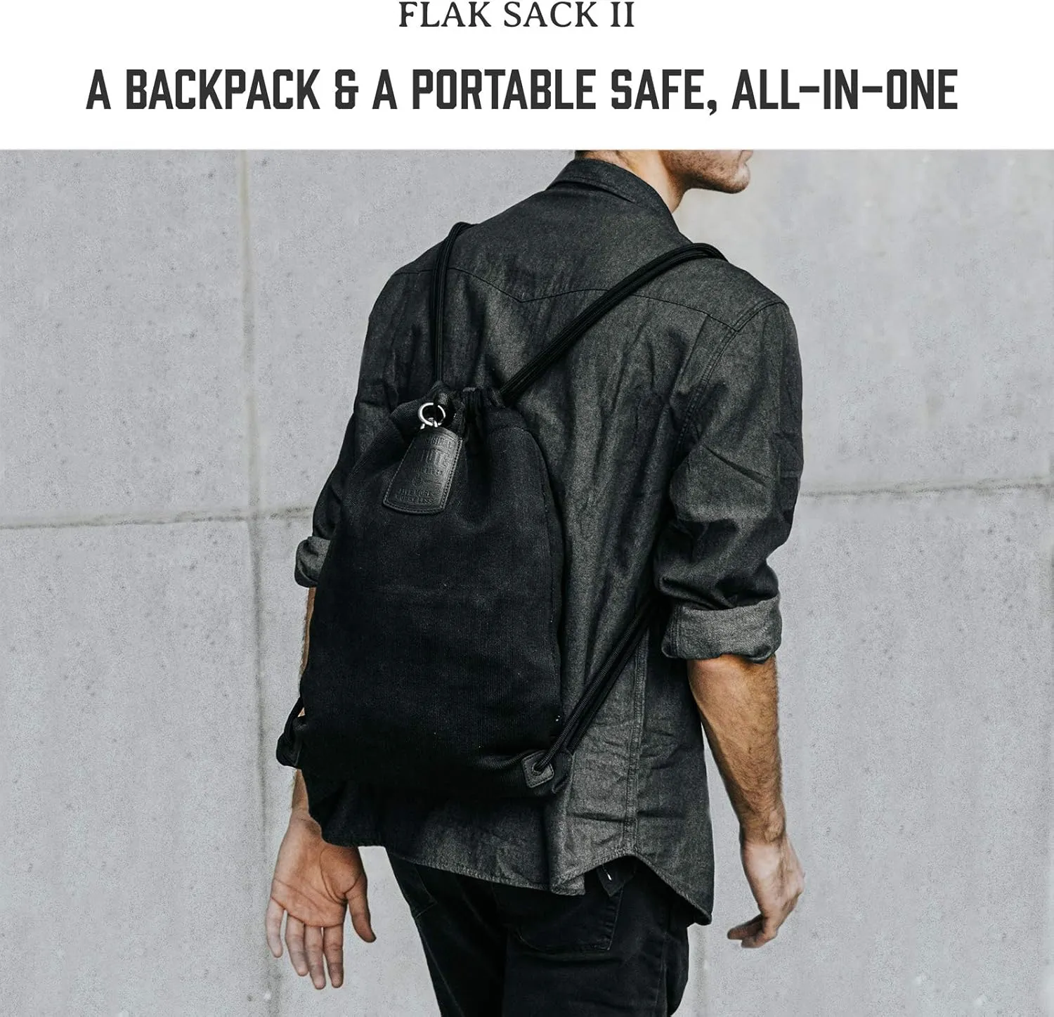 Flak Sack Ⅱ - Anti Theft Backpack | Cut-Resistant Bag with Double Steel Locking Strap and Lock | Men’s and Women’s Travel Backpack | Safe Travel Bag | Anti-theft Purse | RFID Blocking