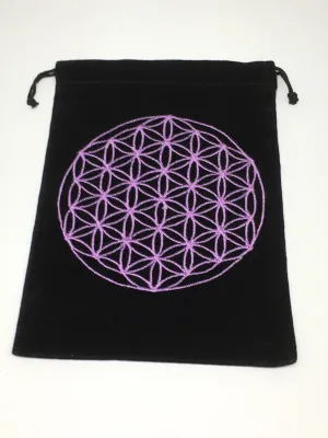 Flower of Life Velvet Pouch