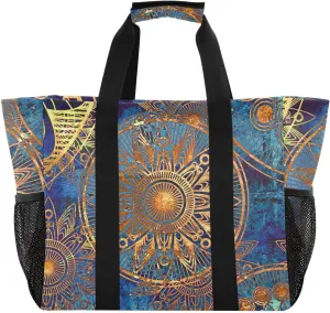 Foldable Grocery Reusable Tote Grocery Bag, Travel Canvas Shoulder Bags, Large Casual Laundry Pool Beach Bag