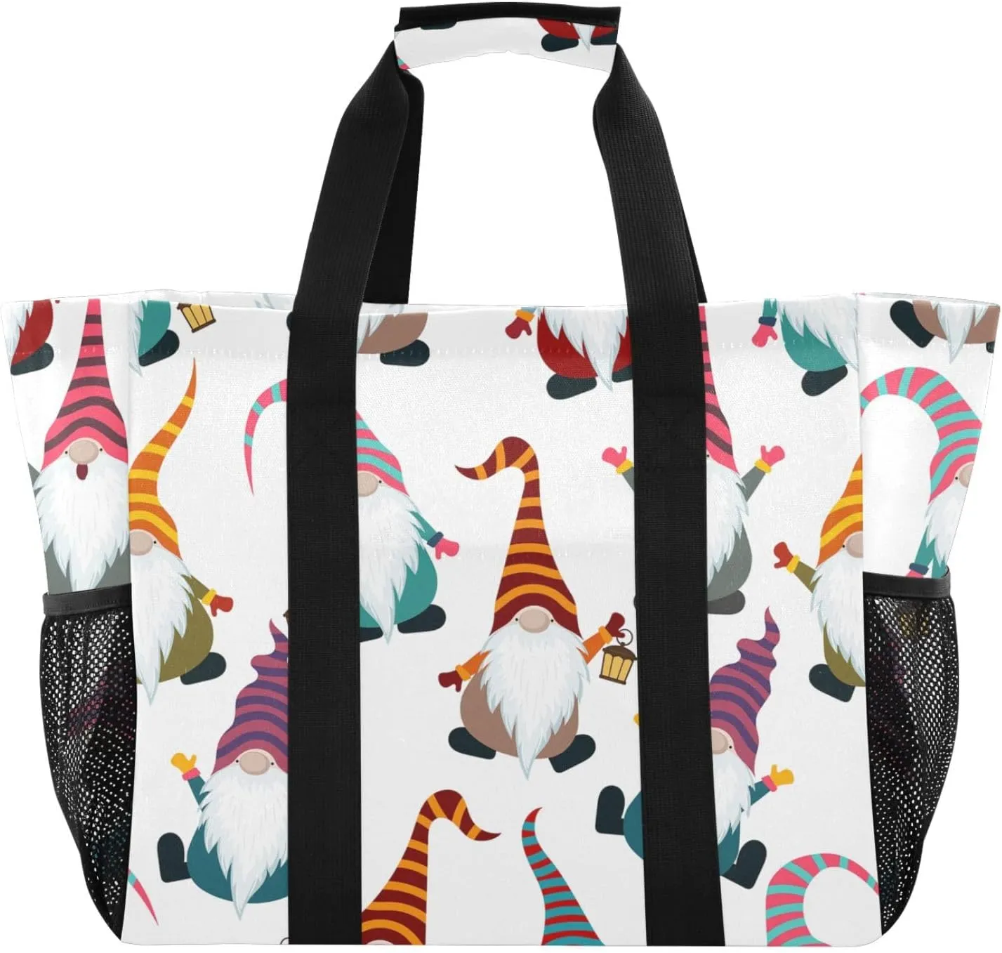 Foldable Grocery Reusable Tote Grocery Bag, Travel Canvas Shoulder Bags, Large Casual Laundry Pool Beach Bag