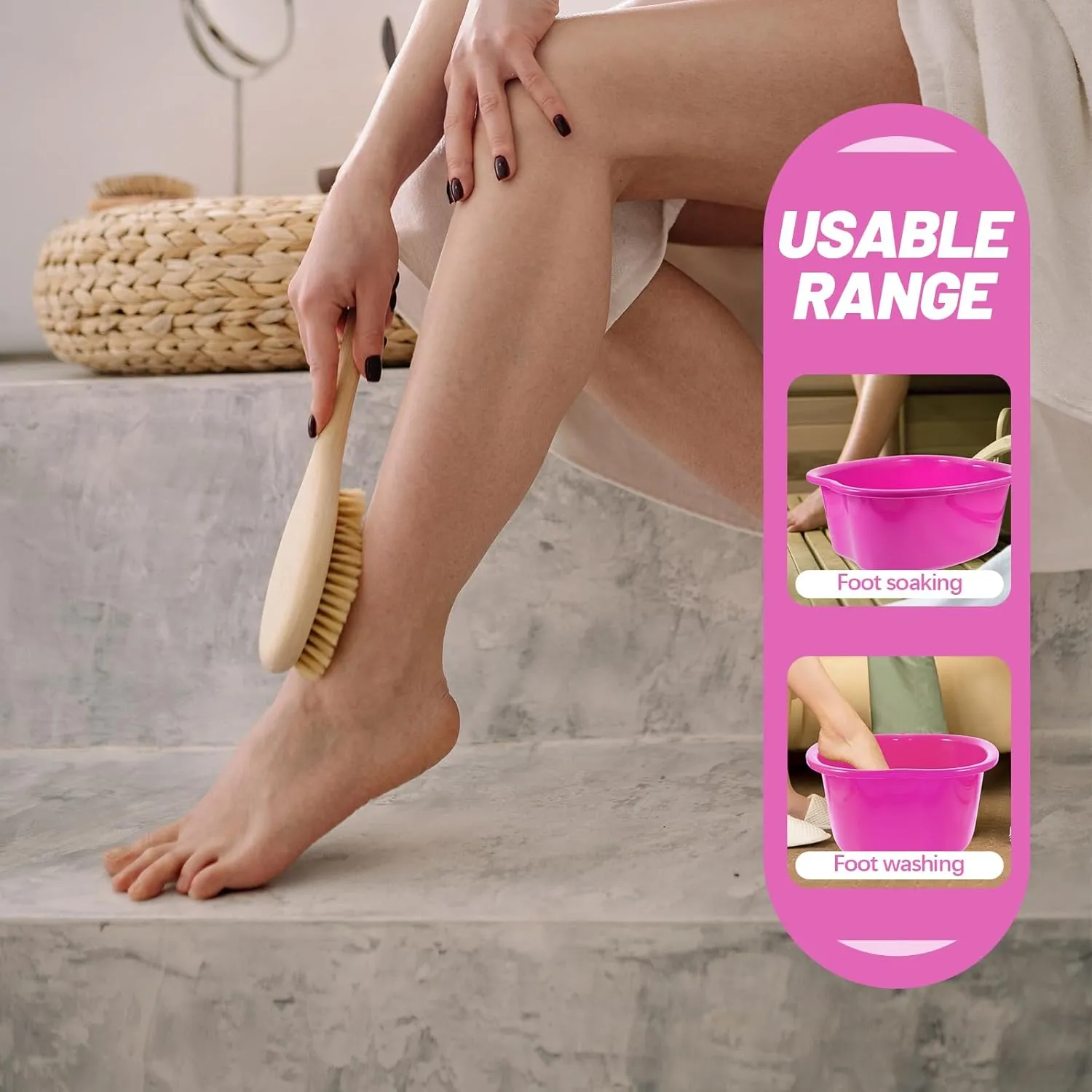 Foot Soaking Bath Basin Bucket Foot Soak Tub for Home Pedicure Spa Treatment Foot Bathing and Washing Bucket for Relaxation
