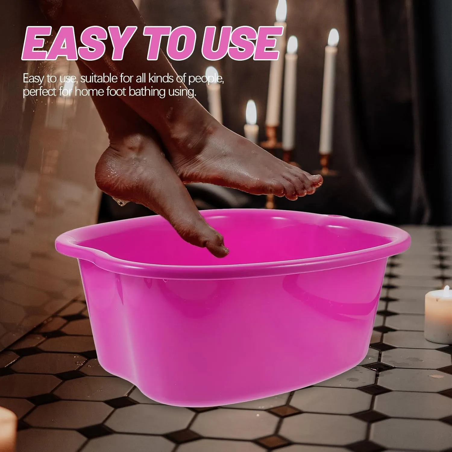 Foot Soaking Bath Basin Bucket Foot Soak Tub for Home Pedicure Spa Treatment Foot Bathing and Washing Bucket for Relaxation