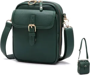 Forcipower Crossbody Bag, Forcipower Crossbody Leather Bag, Vintage Collaboraten1 Crossbody Leather Bag With 10 Card Slots