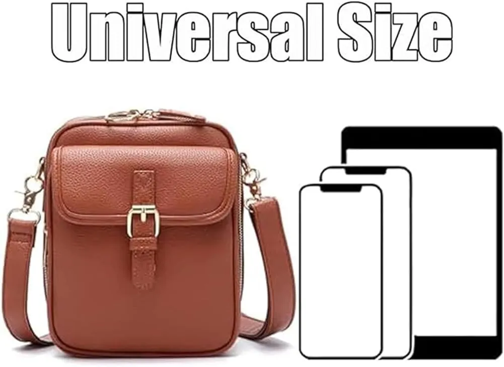 Forcipower Crossbody Leather Bag, Urvashi Crossbody Leather Bag, Vintage Anti Theft Shoulder Bag with Card Slots