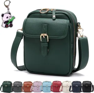 Forcipower Crossbody Leather Bag, Urvashi Crossbody Leather Bag, Vintage Anti Theft Shoulder Bag with Card Slots