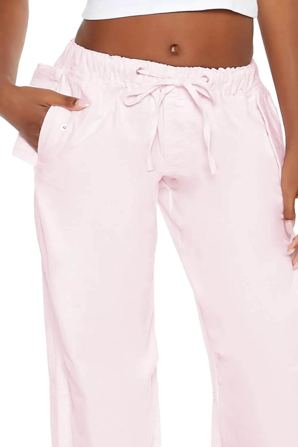Forever 21 Women's Velvet Drawstring Joggers
