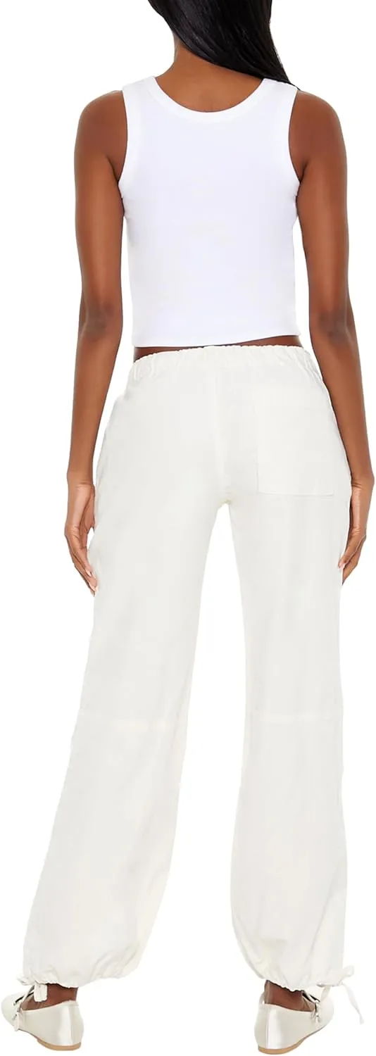 Forever 21 Women's Velvet Drawstring Joggers