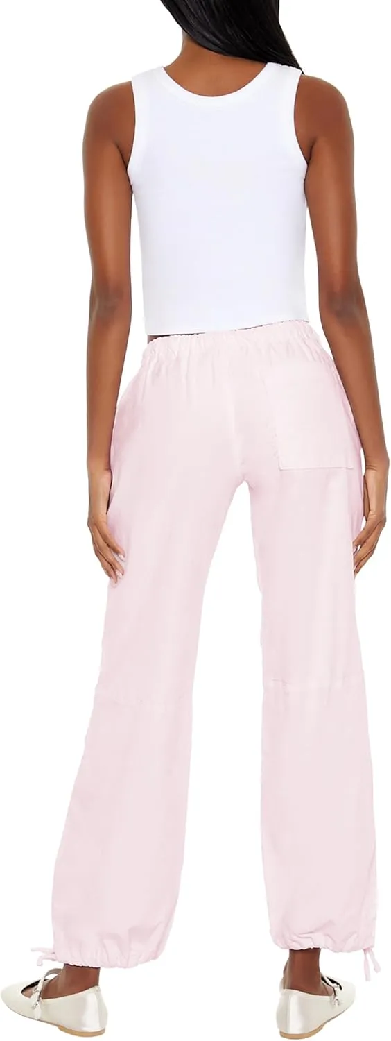 Forever 21 Women's Velvet Drawstring Joggers