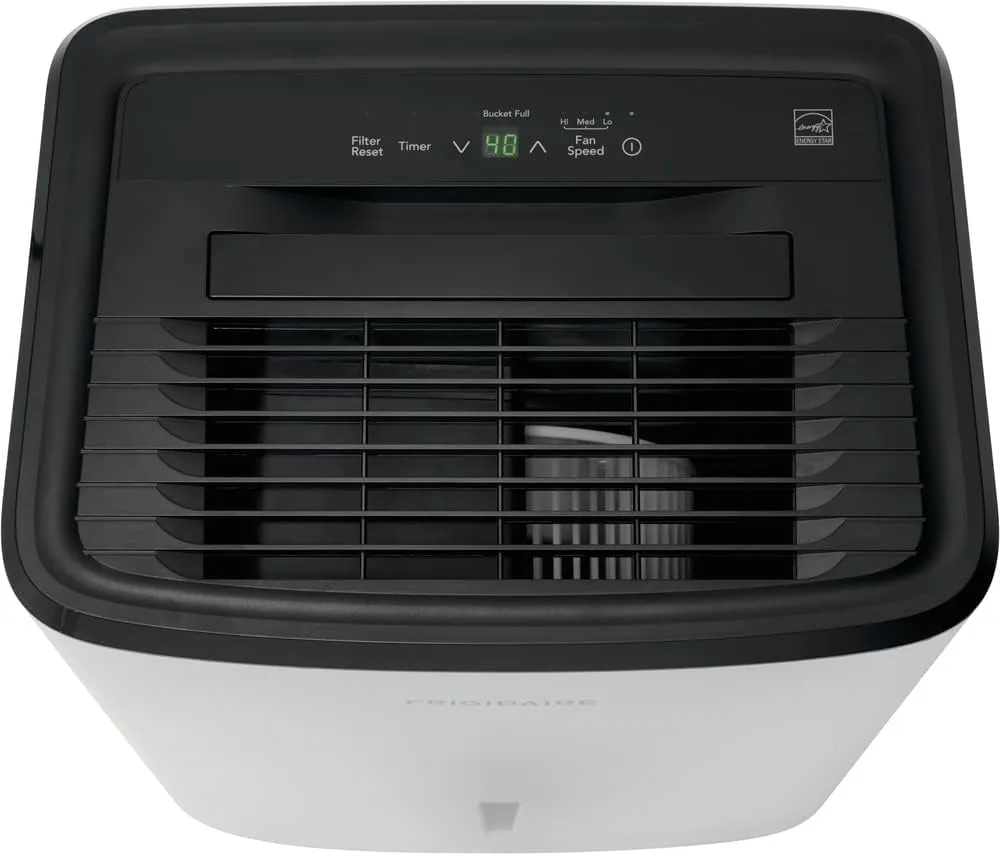 Frigidaire 35 Pint Dehumidifier, 3,000 Square Foot Coverage, 1.7 Gallon Bucket Capacity, Continuous Drain Option