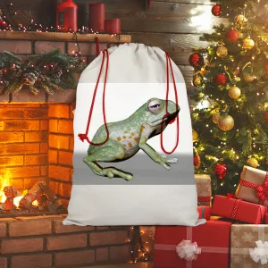 Frog Sublimation Linen Drawstring Sack