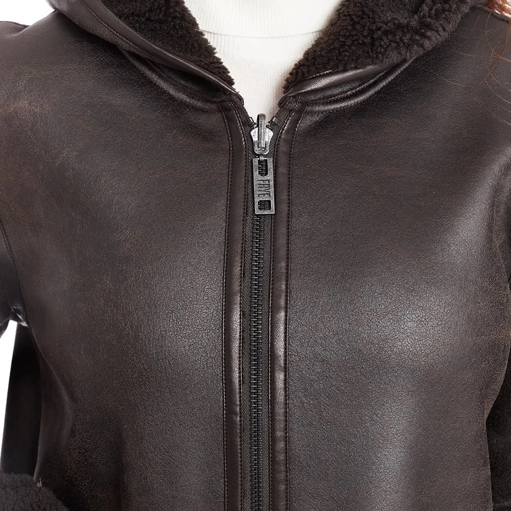 Frye Women's Reversible Zip Front Coat