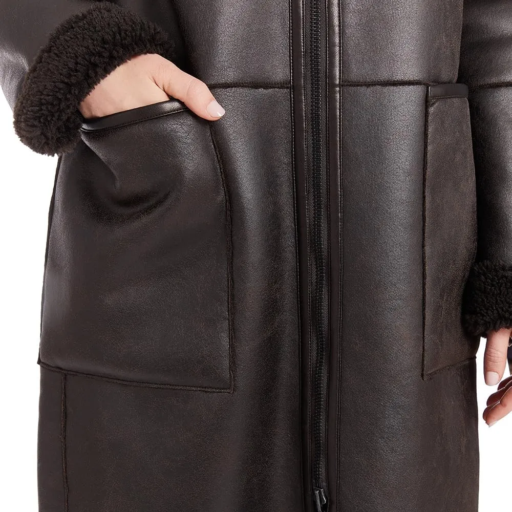 Frye Women's Reversible Zip Front Coat