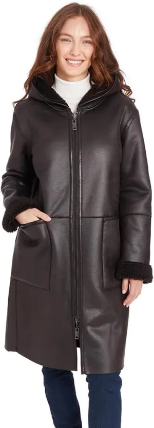 Frye Women's Reversible Zip Front Coat