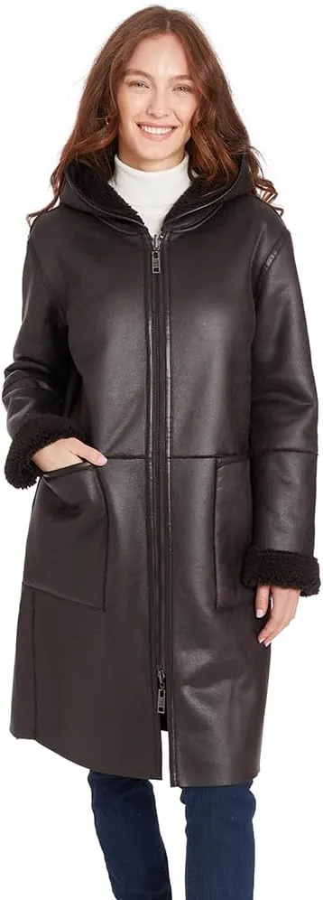 Frye Women's Reversible Zip Front Coat