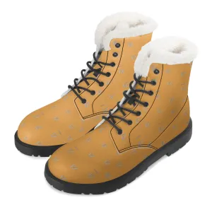 FZ Mens Faux Fur Leather Boots