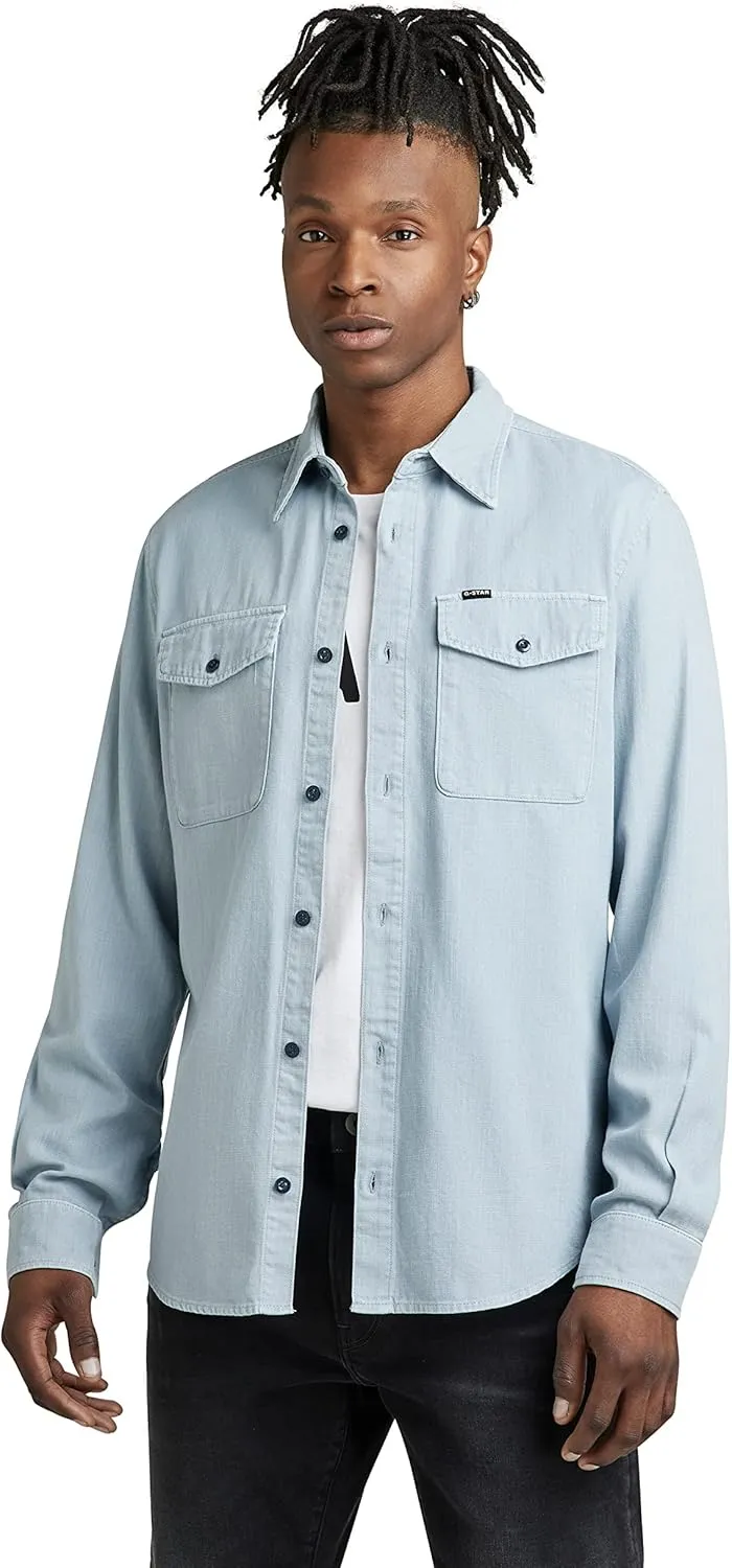G-STAR Men's Marine Slim Fit Long Sleeve Shirt
