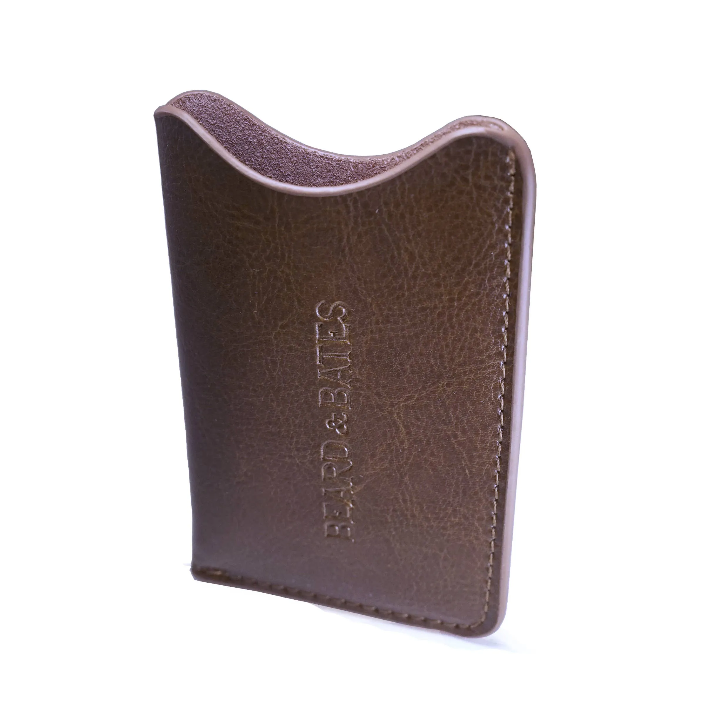 Genuine Leather Pouch w/Double Sided Beard Comb