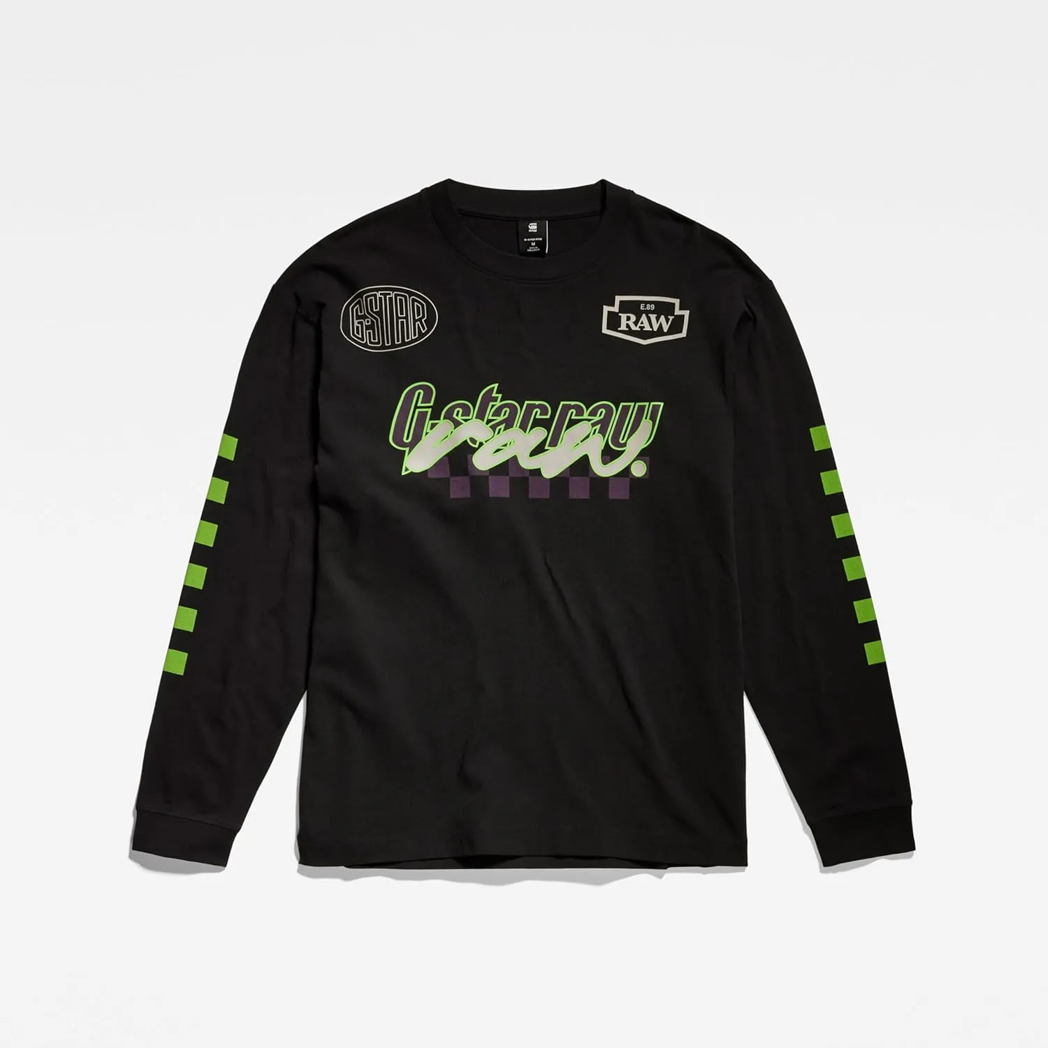 Gestarou MOTO BOX GRAPHIC T-SHIRT Men's Long Sleeve T-Shirt, Oversized Fit