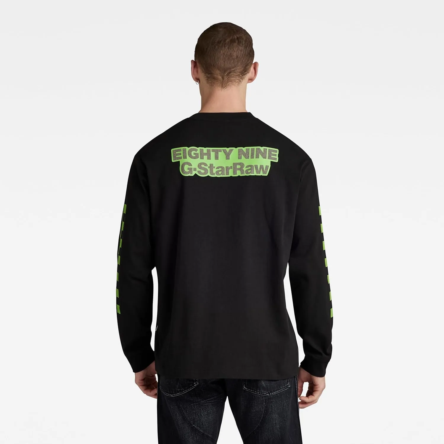Gestarou MOTO BOX GRAPHIC T-SHIRT Men's Long Sleeve T-Shirt, Oversized Fit