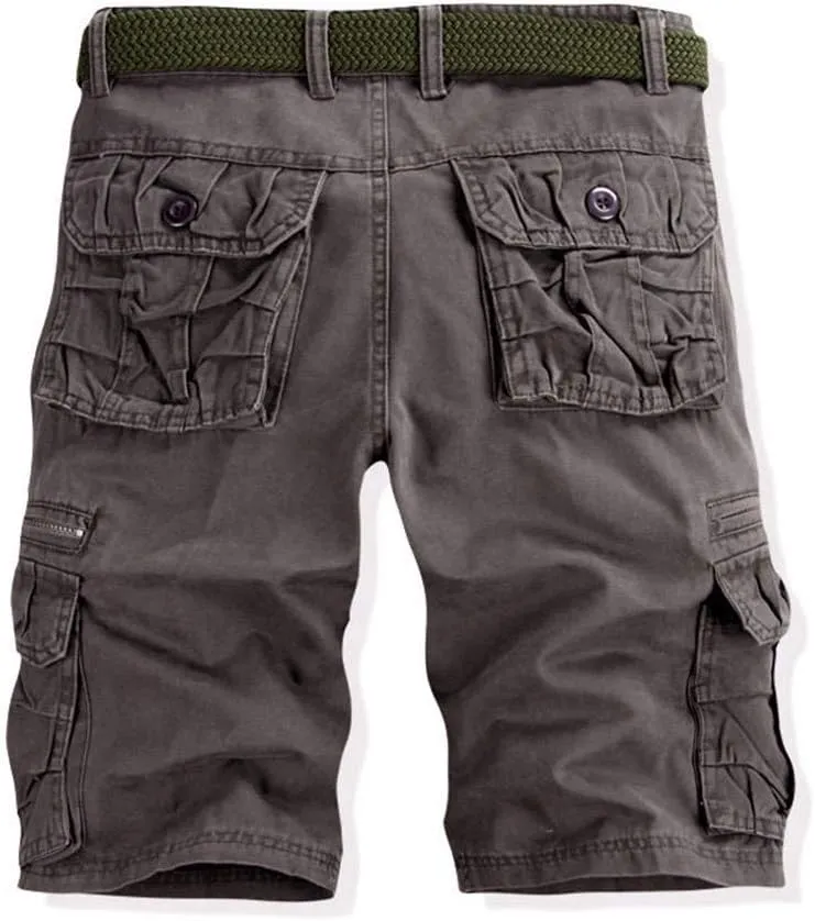 GIERIDUC Men's Hiking Cargo Shorts Quick-Dry Outdoor Athletic Pants Travel Fishing Golf Tactical Shorts with Multi Pockets