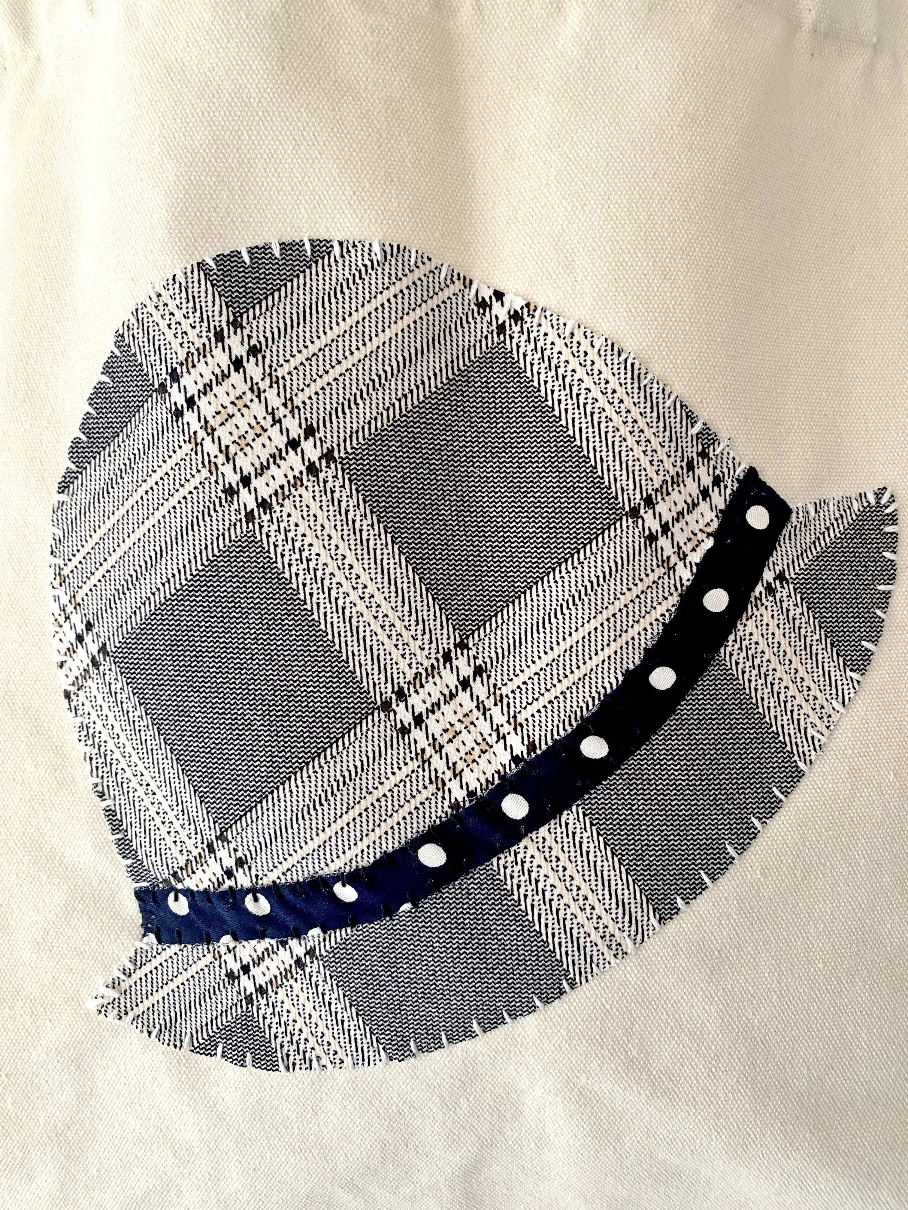 Gingham Hat Tote Bag