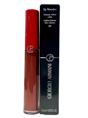 GIORGIO ARMANI Lipstick LIP MAESTRO INTENSE VELVET COLOR # 216 Mediterranea - 6.5 ML / 0.22 oz - 3411