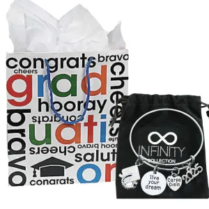 Graduation Bracelet & Gift Bag - 2025 Live Your Dreams