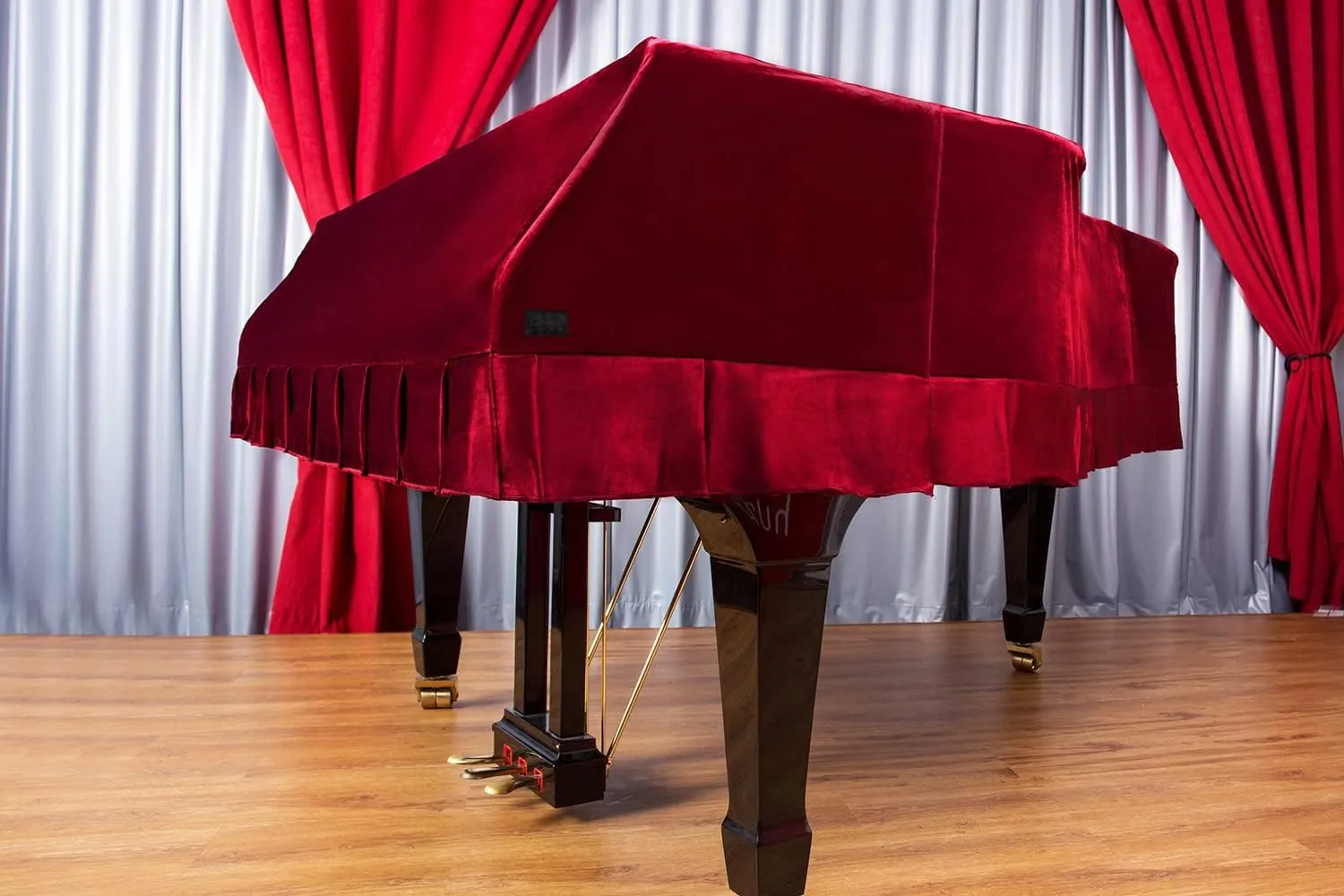 Grandeur Ultimate - Yamaha Grand Piano Cover, Velvet Piano Against Scratches & UV Rays, Handcrafted Yamaha Keyboard Cover, Waterproof & Dustproof Protection Design Fits 7", Classic Wine, YC6