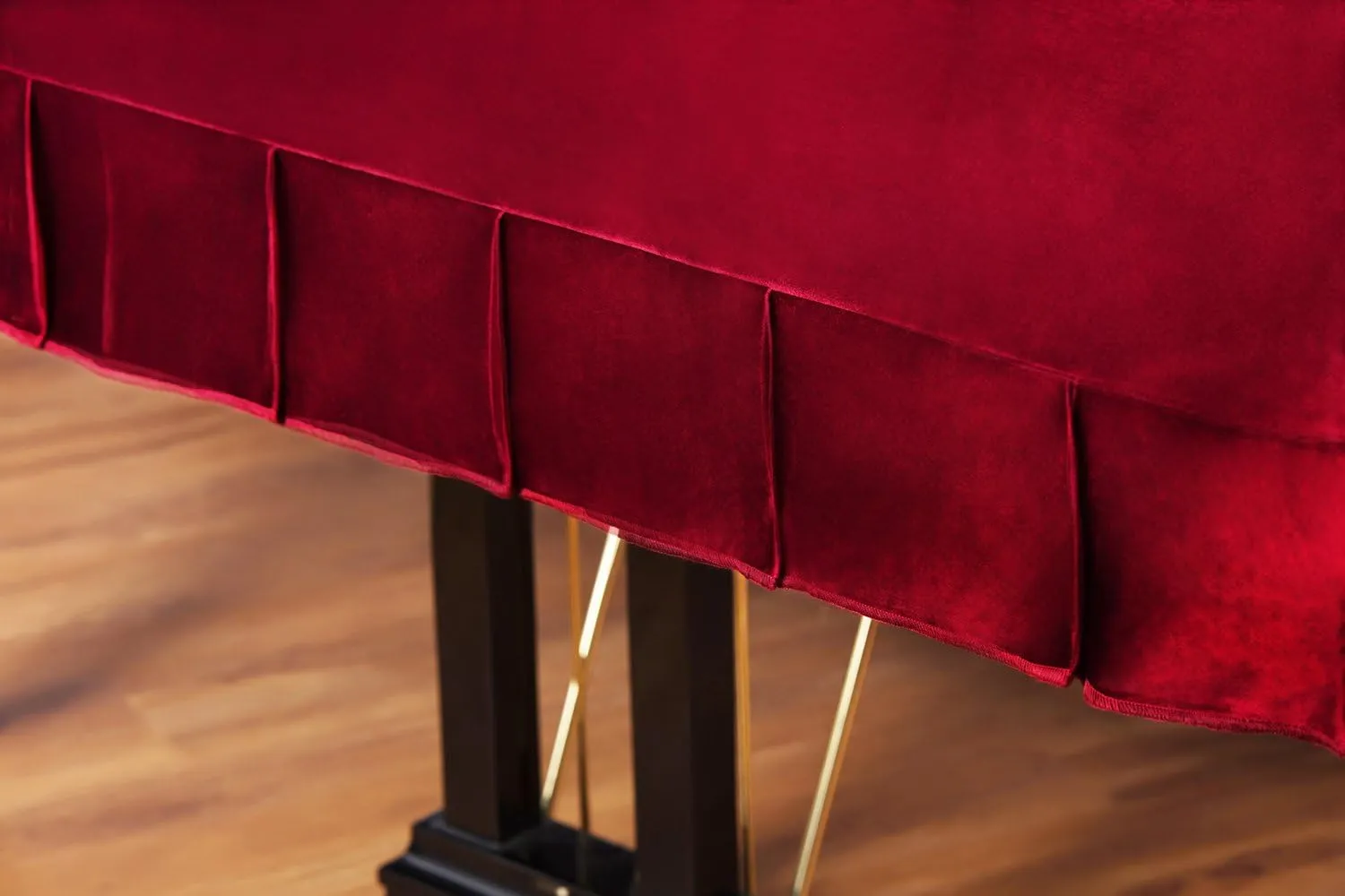 Grandeur Ultimate - Yamaha Grand Piano Cover, Velvet Piano Against Scratches & UV Rays, Handcrafted Yamaha Keyboard Cover, Waterproof & Dustproof Protection Design Fits 7", Classic Wine, YC6