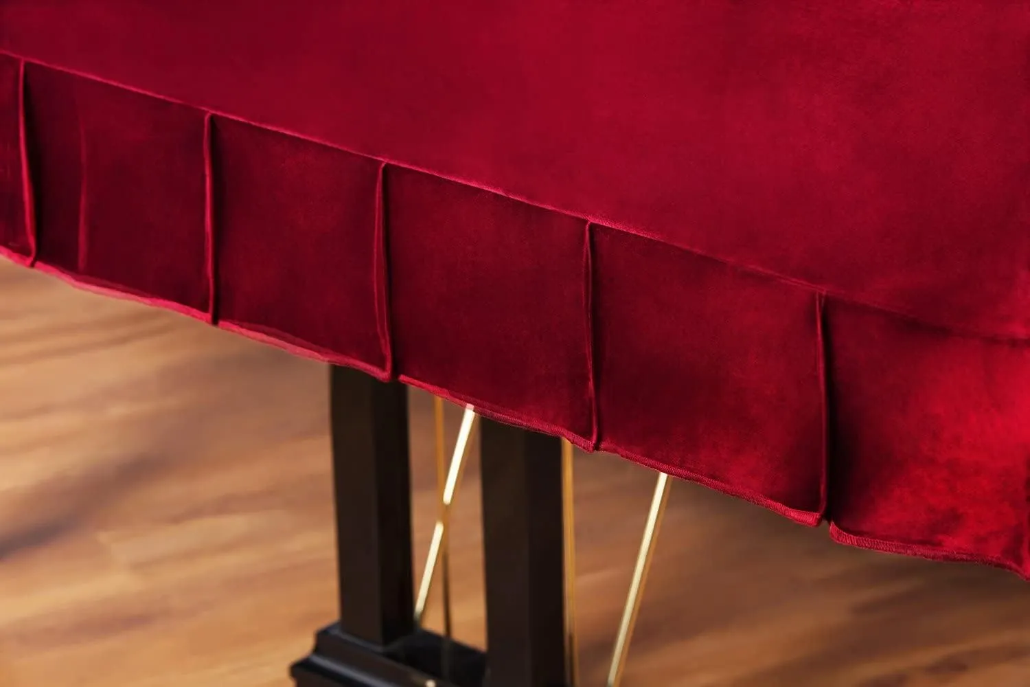 Grandeur Ultimate - Yamaha Grand Piano Cover, Velvet Piano Against Scratches & UV Rays, Handcrafted Yamaha Keyboard Cover, Waterproof & Dustproof Protection Design Fits 7", Classic Wine, YC6