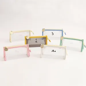 Green Flash Animal Series Clear Pen Pouches