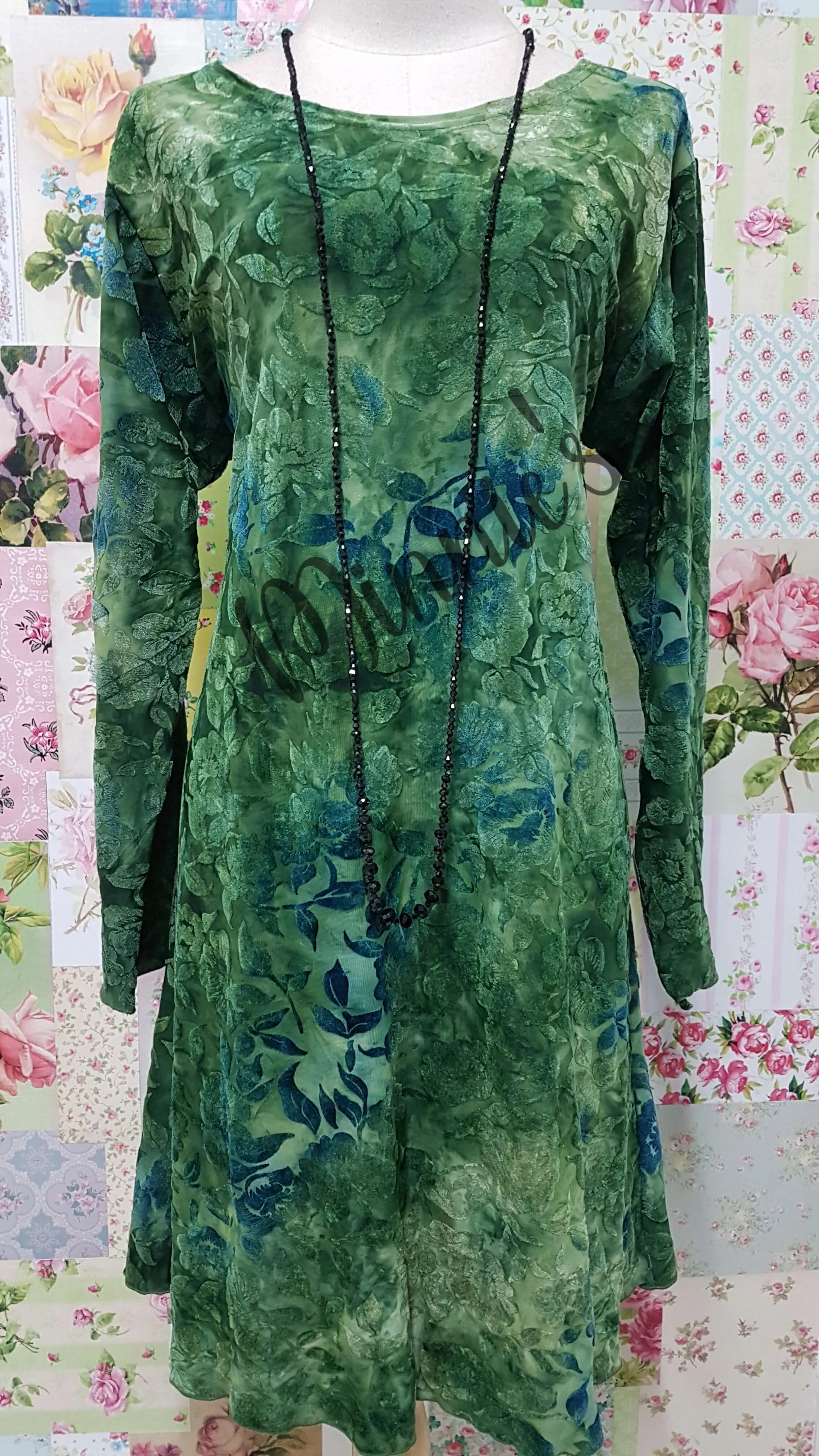 Green Top with Print CH0222