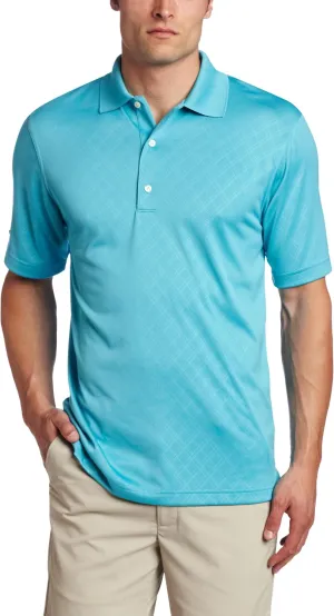 Greg Norman Collection Men's Embossed Color Block Polo