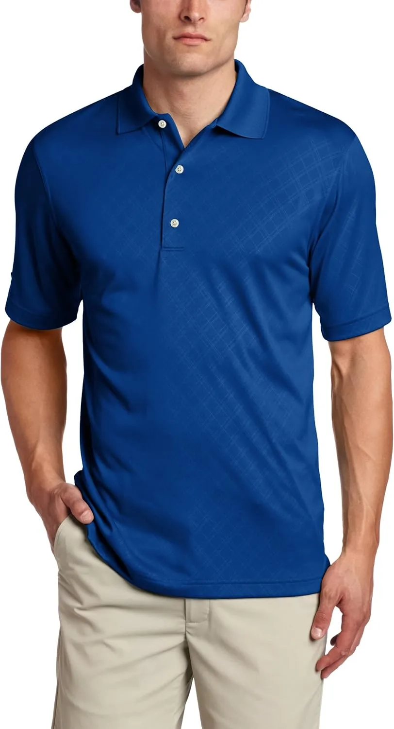 Greg Norman Collection Men's Embossed Color Block Polo