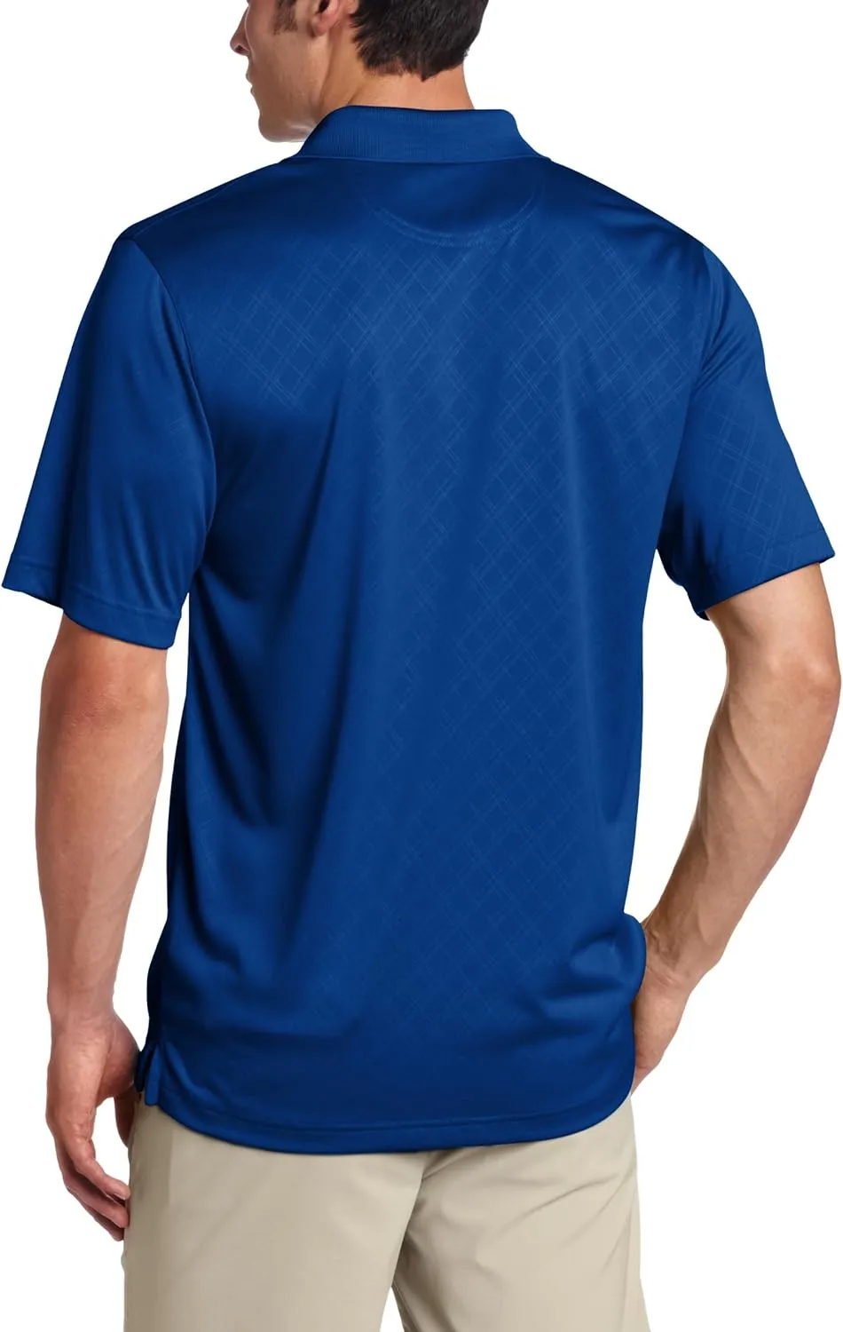 Greg Norman Collection Men's Embossed Color Block Polo