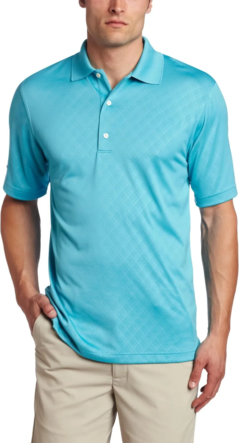 Greg Norman Collection Men's Embossed Color Block Polo