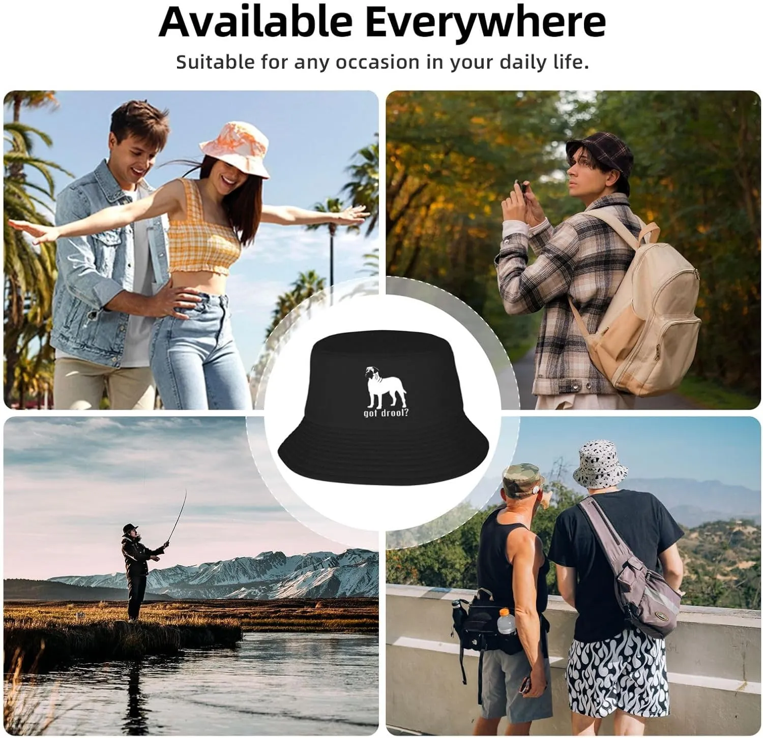 Guitar Chord Unisex Fisherman Cap Travel Beach Hat Fashion Packable Sun Hat for Adults Teens